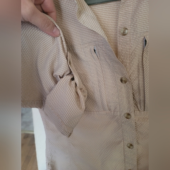 ExOfficio Women’s Dryflylite Shadow Pane Long-Sleeve Shirt‎ , Beige - Picture 7 of 8